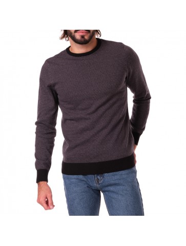 Pull col rond VEGETA noir