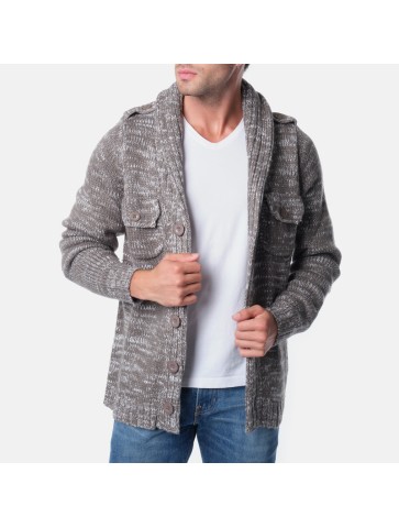Gilet boutonné VIP Ecru