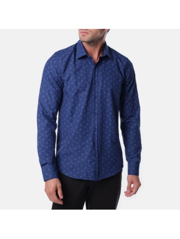 Chemise imprimée HIDAN Navy