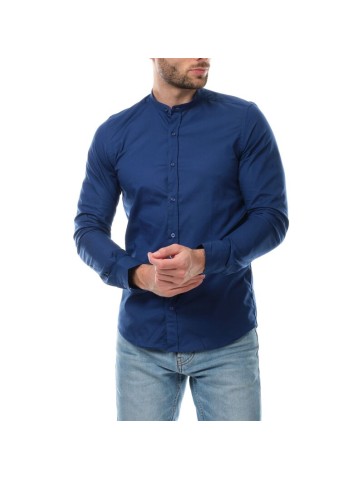 Chemise col mao BULMA  Navy