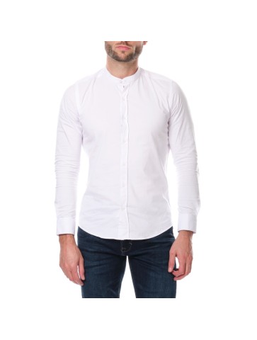 Chemise col mao BULMA  Blanc