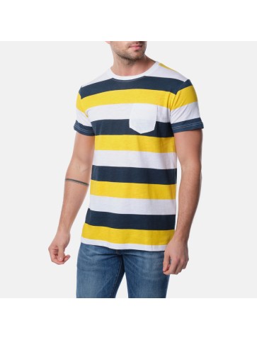 T-shirt VANITAS Navy-Jaune