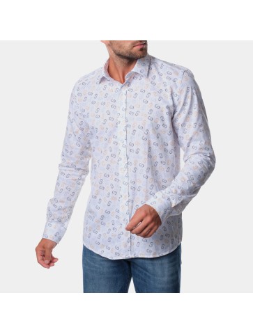 Chemise imprimée CHROME Jaune