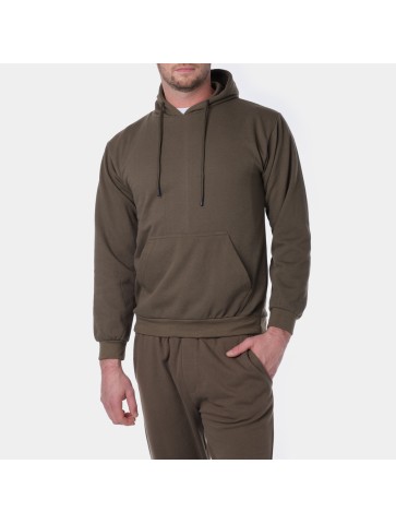 Sweat à capuche MAHITO Kaki