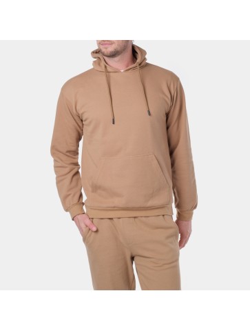 Sweat à capuche MAHITO Taupe