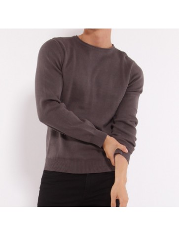 Pull col rond CARLOS Gris...
