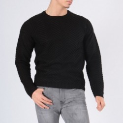 Pull col rond ENERU Noir