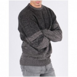 Pull co rond ECANO Gris perle