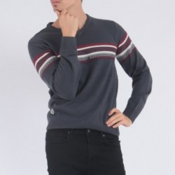 Pull col V ETOILE Bleu marine
