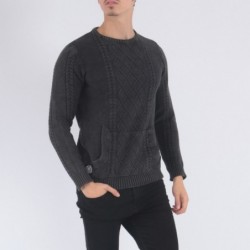 Pull col rond JOY Noir