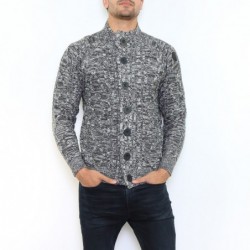 Gilet col revers boutonné...