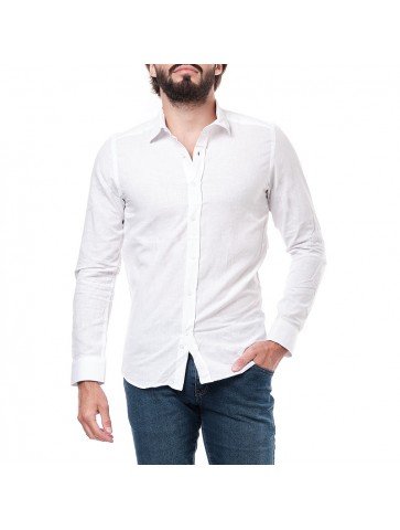 Chemise Lin Raphael Blanc