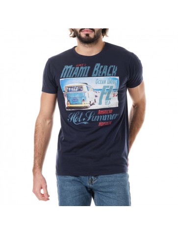 T-shirt Miami Bleu marine