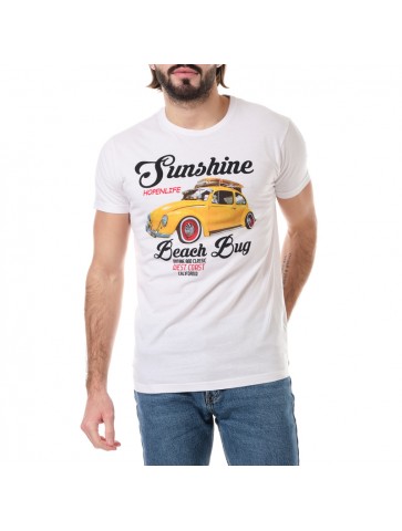 T-shirt Sunshine Blanc