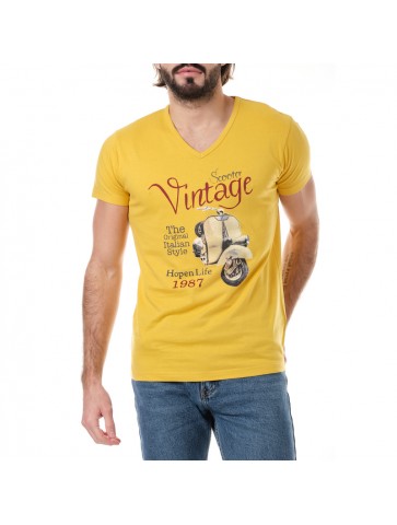 T-shirt VINTAGE Moutarde
