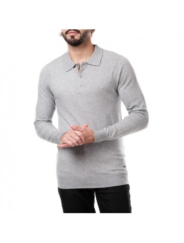 Pull col polo MIKASA gris